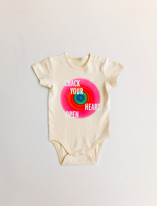 Kids Onesie - Crack Your Heart Open - Pink