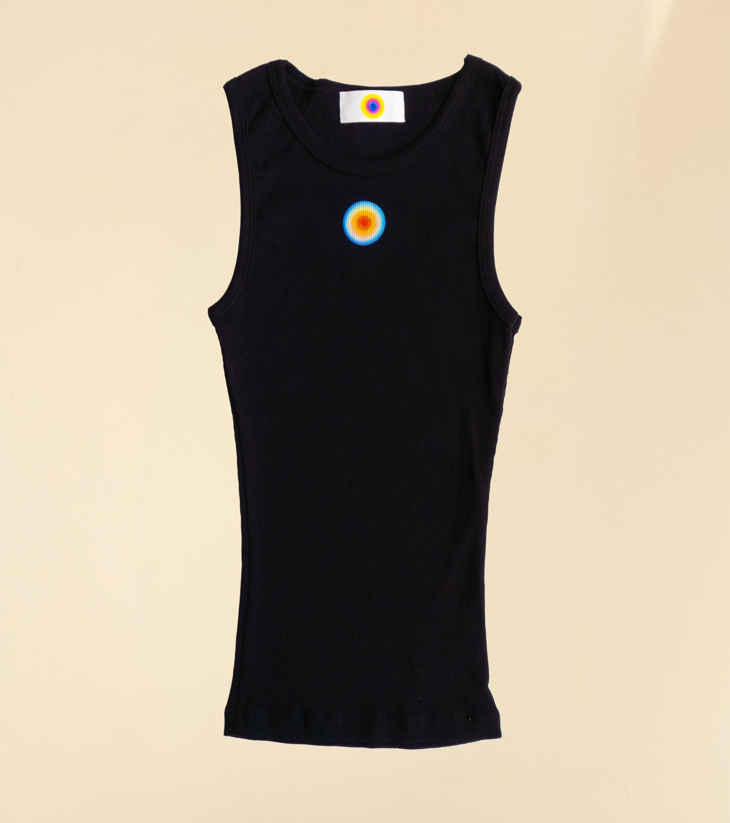 Black Tank Top - Blue Symbol