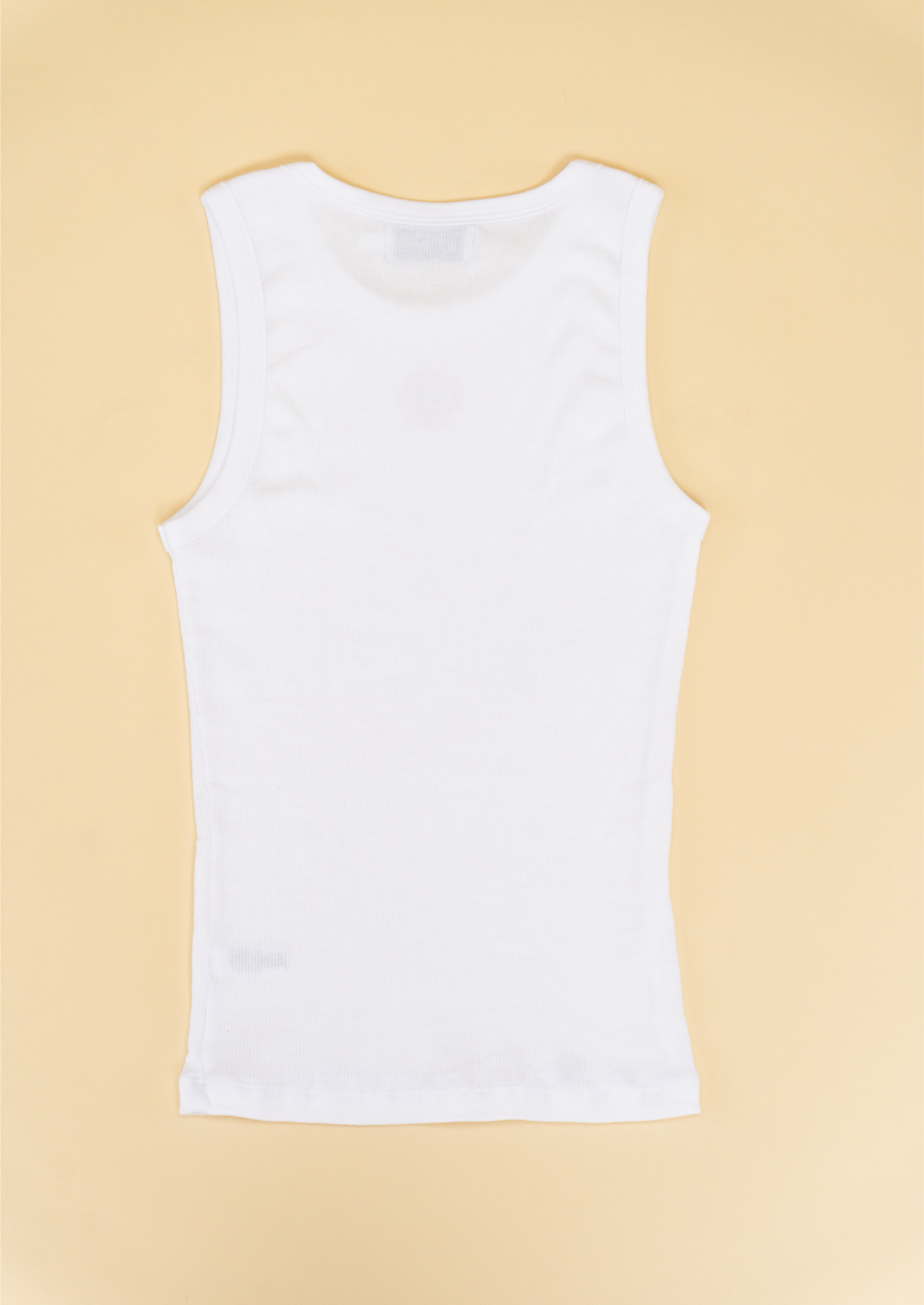 White Tank Top - Blue Symbol