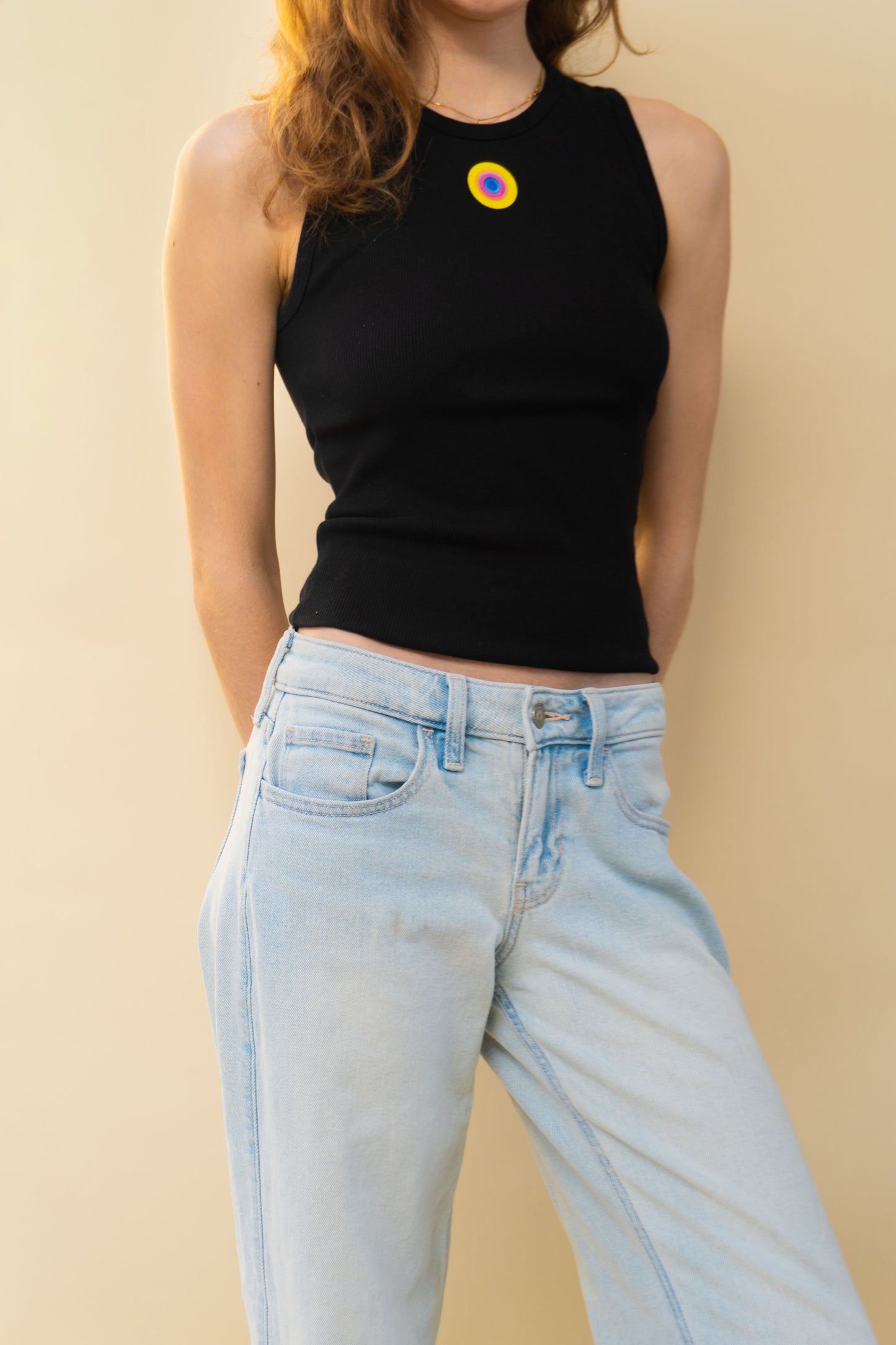 Black Tank Top - Yellow Symbol