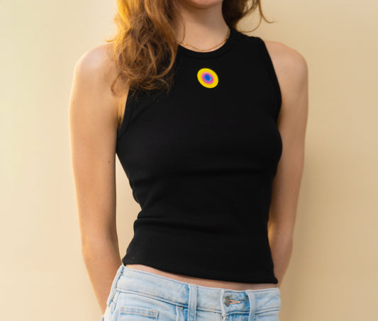 Black Tank Top - Yellow Symbol